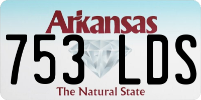 AR license plate 753LDS