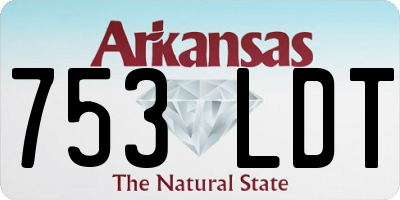AR license plate 753LDT