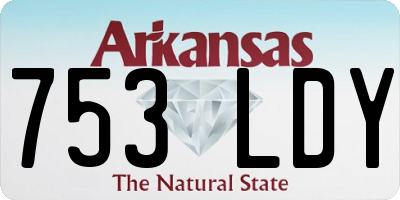 AR license plate 753LDY
