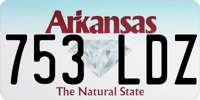 AR license plate 753LDZ