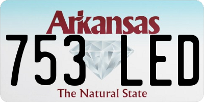 AR license plate 753LED