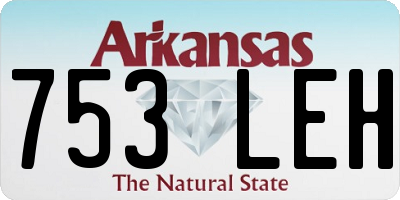 AR license plate 753LEH