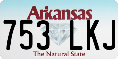 AR license plate 753LKJ