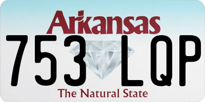 AR license plate 753LQP
