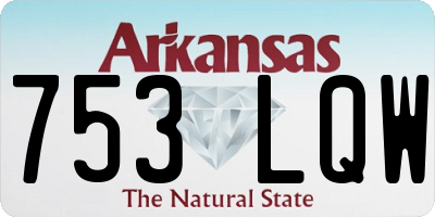 AR license plate 753LQW