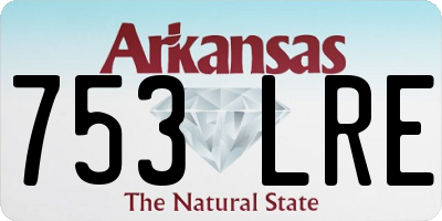 AR license plate 753LRE