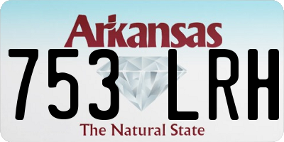AR license plate 753LRH