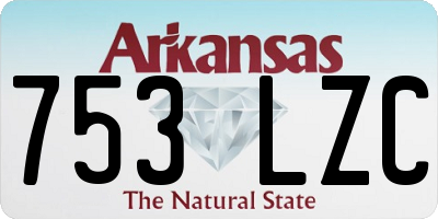 AR license plate 753LZC