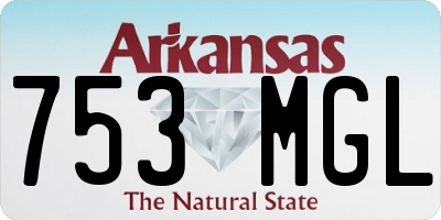 AR license plate 753MGL