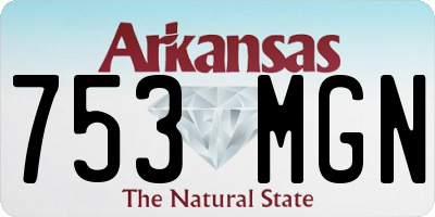 AR license plate 753MGN