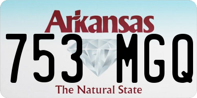 AR license plate 753MGQ