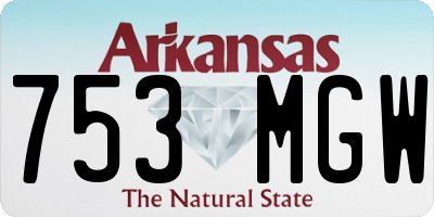 AR license plate 753MGW