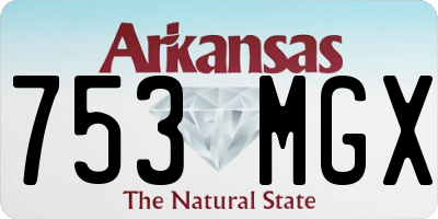 AR license plate 753MGX