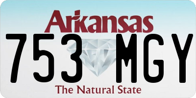 AR license plate 753MGY
