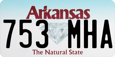 AR license plate 753MHA