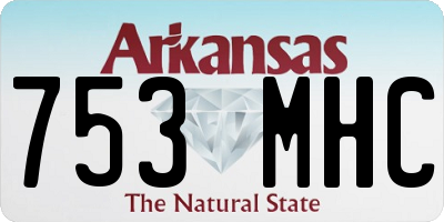 AR license plate 753MHC