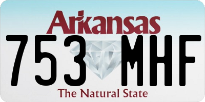 AR license plate 753MHF