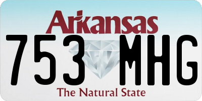 AR license plate 753MHG