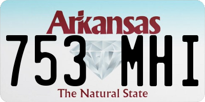 AR license plate 753MHI