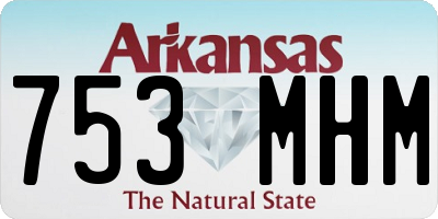 AR license plate 753MHM