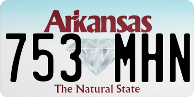 AR license plate 753MHN