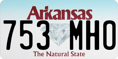AR license plate 753MHO