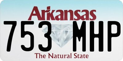 AR license plate 753MHP