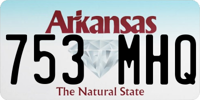 AR license plate 753MHQ