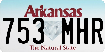 AR license plate 753MHR