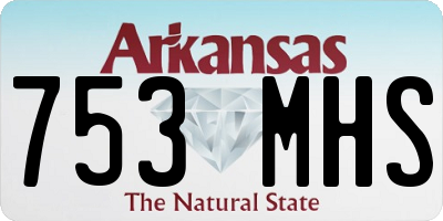 AR license plate 753MHS