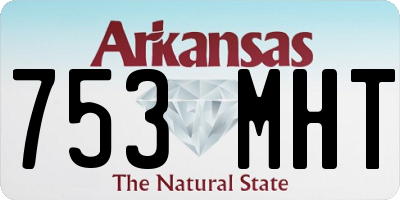 AR license plate 753MHT