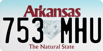 AR license plate 753MHU