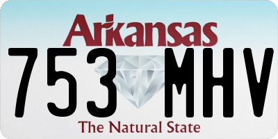 AR license plate 753MHV