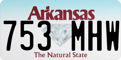 AR license plate 753MHW