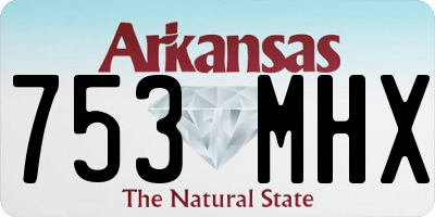 AR license plate 753MHX