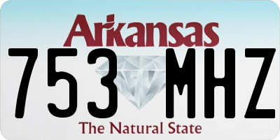 AR license plate 753MHZ