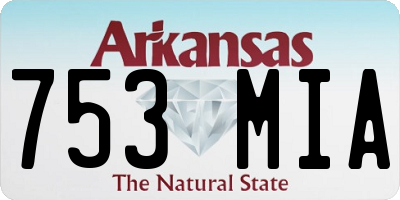 AR license plate 753MIA