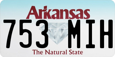 AR license plate 753MIH
