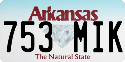 AR license plate 753MIK