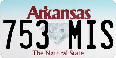 AR license plate 753MIS
