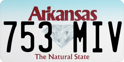 AR license plate 753MIV
