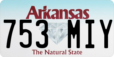 AR license plate 753MIY