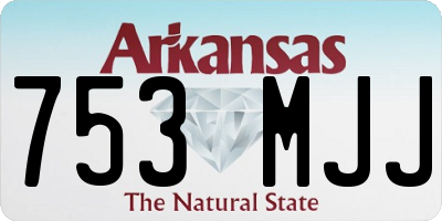 AR license plate 753MJJ