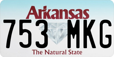 AR license plate 753MKG