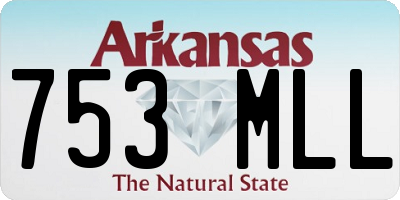 AR license plate 753MLL