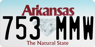 AR license plate 753MMW