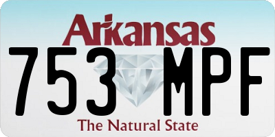 AR license plate 753MPF