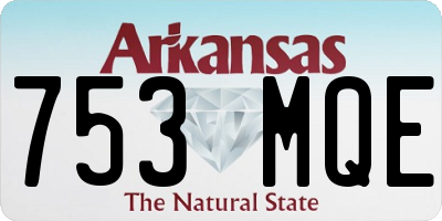 AR license plate 753MQE