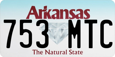 AR license plate 753MTC