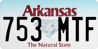 AR license plate 753MTF